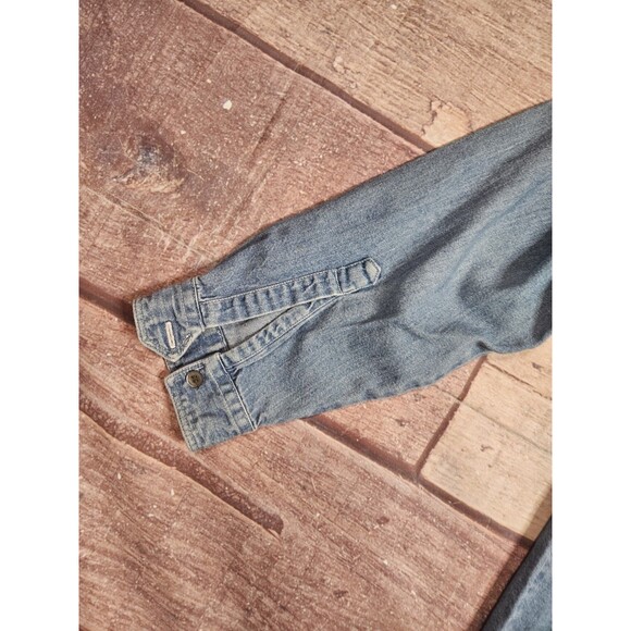 Vintage 90s Gap Denim Button Down Shirt Men's Size Small Blue - Picture 6 of 6